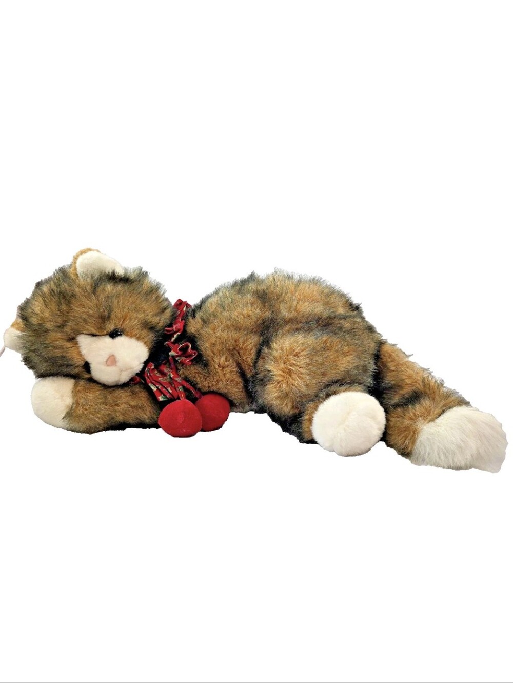 Vintage 1992 Nick & Noel Christmas Calico Cat Plush Toys R Us Commonwealth